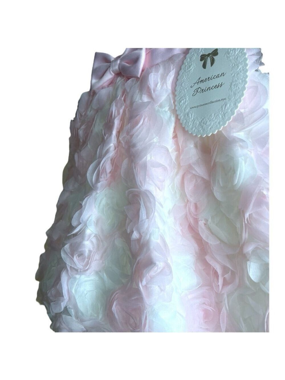 American Princess Florette Sleeveless Dress Pink & White Girls 2T Multi-layered - Picture 3 of 8
